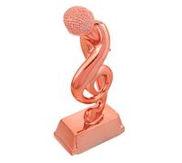 DECOMELODY Microphone Résine Prix de Chant Musical Décoration pour Concours Karaoké Discours et Événements Festifs Souvenir pour Âges