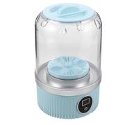 DECOMELODY mini-machine à laver mini machine à laver petite laveuse rechargeable lave linge portable rechargeable laveuse de sous-vêtements Blue