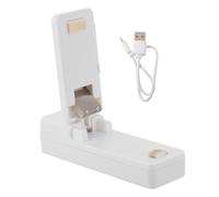 DECOMELODY Mini Scelleuse de Sacs Portable pour Aliments Appareil de Mise Sous Vide Compact avec Aspiration Magnétique Scelleur de Snacks Rapide et Machine à Fermer Sacs pour Usage