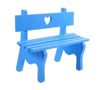 DECOMELODY Miniature Park Bench Furniture Mini Bench for Model Village and Garden Decoration High Simulation Craft with Seat and Arms for Dollhouse
