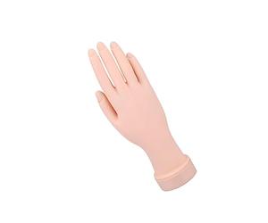 DECOMELODY Modèle de Main D'entraînement Nail Art Flexible Taille Moyenne Pratique pour Formation Ongles Main Droite Simulation Réaliste pour Professionnels et Débutants