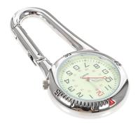 DECOMELODY Montre Fob à Clipser Unisexe Alliage Phosphorescent Blanc Montre Analogique Quartz pour Infirmières Médecins et Activités Plein Air comme Lescalade Fitness