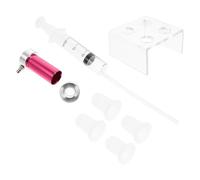 DECOMELODY Moule DIY pour Rouge à Lèvres 7 Pièces en Aluminium 4 Embouts en Silicone Support 4 Cavités et Anneau de Démoulage Accessoire Cosmétique Fait Maison Facile à Utiliser