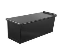 DECOMELODY Moule pour boîte à moules à pâtisserie Couverture tonne pâte plateau à avec couvercle perforé Casserole de antiadhésif à couvercle Noir