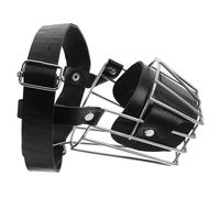 DECOMELODY Muselière Réglable Acier Inoxydable pour Chien Confortable Aboiements et Morsures Masque pour Chiens de Moyenne avec Design Pratique