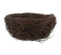 DECOMELODY Nid D'oiseau en Rotin Artisanal Décoratif 20 Cm Naturel pour Cage à Oiseaux Loisirs Créatifs et Décoration Intérieure Extérieure