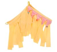 DECOMELODY Nid pour Hamster Suspendu Cachette Naturelle et Confortable pour Lapins Cochons Chinchillas et Furets Refuge Sécurisé pour Sommeil et Jeu S Jaune Quatre Faces