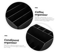 DECOMELODY Organisateur Bar Café Distributeur Multifonction pour Sachets Café Support Tasse et Boîte à Pailles Rangement Pratique pour Bar