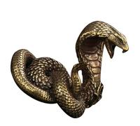 DECOMELODY Ornement en Laiton De Serpent Rétro, Décoration De Bureau Solide, Figurine De Serpent Artisanale, Statue Méditante pour Salon De Thé Et Décoration Intérieure, Présent Cérémonie du Thé