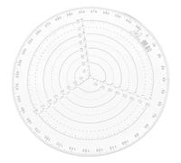DECOMELODY Outil de Dessin de Cercle Transparent Goupille en Acier Inoxydable pour Travail du Bois, Règle de Centrage Précise pour Projets Créatifs et Mesures Faciles