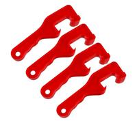 DECOMELODY Ouvre-Couvercle Plastique Bleu 4 Pièces, Clé à Molette pour Seaux et Pots de Peinture, Outil Antidérapant pour Ouverture Facile en Atelier et Usage Industriel