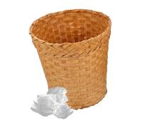DECOMELODY Panier de Rangement Tissé Capacité Importante Corbeille à Déchets Écologique et Robuste Poubelle Ronde Polyvalente pour Salle de Bain Bureau et Maison Style Couleur Aléatoire