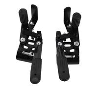 DECOMELODY Paquet de 1 Paire de Freins Manuels pour Fauteuil Roulant Poignées Métalliques Bilatérales Anti-Glissement Pièces Détachées Universelles pour Fauteuils de Transport Contrôle