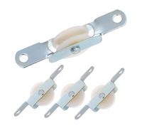 DECOMELODY Paquet de 4 Kit de Réparation Parasol Extérieur Support Coulissant Robuste Poulie Simple pour Corde de Parasol de Rechange Durables pour Jardin et Terrasse