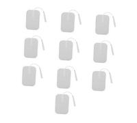 DECOMELODY Patchs Autocollants 4x6 Cm Lot De 10 Unités En Gel Conducteur, Pads Portables De Massage Électrodes Pour Usage Domestique Et Professionnel