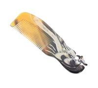 DECOMELODY Peigne à Cheveux Pour Femme Corne Naturelle Peigne De Coiffure Simple Et Léger Massage Chevelu Adapté Aux Cheveux Longs Usage à Domicile