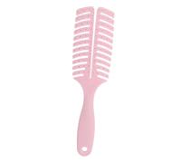 DECOMELODY Peigne de Massage Chevelu Rose Poudré pour Cheveux Bouclés et Longs Brosse Démêlante et Exfoliante Accessoire de Coiffure Manuel pour Soin et Style Quotidien