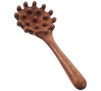 DECOMELODY Peigne de Massage du Cuir Chevelu en Bois de Santal Peigne Nettoyant Portable pour Méridiens Outil Ergonomique pour Massage Tête et Cuir Chevelu Sec Adapté à Tous Âges Usage