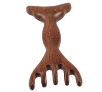 DECOMELODY Peigne Masseur De Cuir Chevelu En Bois Double Tête Petit Format Outil Manuel De Massage Énergétique Pour Soins Capillaires Femme Usage Quotidien