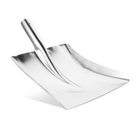 DECOMELODY Pelle Métallique Carrée pour Nettoyage Jardin et Neige sans Manche Pelle Ramasse Poussière Résistante Inoxydable Outil Multifonction pour Collecte Déchets et Neige pour Usage