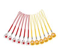 DECOMELODY Pendentifs Suspendus Maneki Neko Pour Porte-clés, Ornements Suspendus Chance, Lot De 12, Métal Solide, Coloris Aléatoires, Accessoires Décoratifs Pour Paquet Et Téléphones