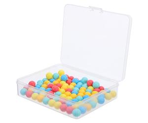 DECOMELODY Petites Balles en Plastique Colorées 10 Mm, Lot de 100 pour Compter et Apprendre les Probabilités, Matériel Pédagogique Éducatif pour Garçon et Filles, pour Jeux de Tri