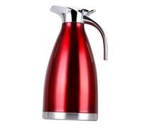 DECOMELODY Pichet Acier Inoxydable Rouge Bouteille Sous Vide Fuite pour Thé Café et Boissons Chaudes Surface Lisse Odeur Usage Domestique et Cadeau
