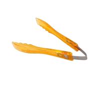 DECOMELODY Pince Alimentaire de Cuisine Jaune Résistante Aux Taches Pince à Longue pour Griller Servir et Toaster pour Barbecue Buffet et Préparation