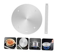 DECOMELODY Plaque Diffuseur de Chaleur Induction Acier Inoxydable Adaptateur Thermique pour Cuisinière à Gaz et Plaque Électrique Transfert Rapide et Homogène Chaleur