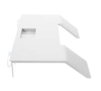 DECOMELODY Plateforme de pour Tortues avec Ventouse Terrasse Flottante Blanche Rampe Escalade pour Reptiles Décor pour Terrarium et Aquarium Tortue Aquatique