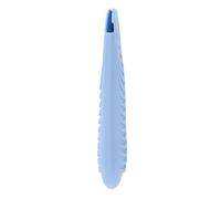 DECOMELODY Pochette Silicone Résistante Chaleur pour Plat et à Friser Antidérapante et Flexible Protection et Rangement Sûr pour Outils de Coiffure Chauds Petite Bleu