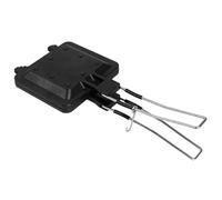 DECOMELODY Poêle à Sandwich Antiadhésive Portable Pliable, Poêle Double Face Multifonction en Aluminium, pour Petit-déjeuner, Camping et Cuisson sur Plaques Gaz et Induction, Ustensile