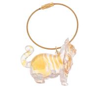 DECOMELODY Porte-Clés Collecteur Transparent pour Poils de Chat Capsule de Rangement Portable Souvenir Commémoratif pour Animaux Accessoire Léger et Pratique pour Maison Bureau et Voyage