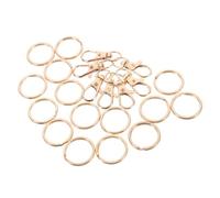 DECOMELODY Porte-Clés Doré Lot de 60 en Métal de Zinc Accessoires DIY pour Clés de Voiture Étiquettes Temporaires Supports pour Paquet ou Colliers pour Animaux