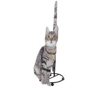 DECOMELODY Porte-Serviettes en Papier Rouleau en Fer Gris Organisateur D’Essuie-Tout Décoratif Forme Chat Étagère de Rangement Pratique Cuisine et Salle de Bain Accessoire Fonctionnel