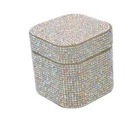 DECOMELODY Pot à Pinceaux pour Ongles en Cristal Strass Moyen Multifonction pour Professionnels Manucure Nail Art Nettoyage Rapide Usage Salon