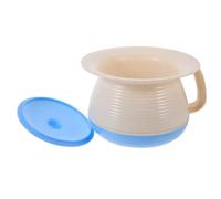 DECOMELODY Pot de Chambre Unisexe avec Couvercle Seau à Urine Plastique pour Adultes et Garçon Fille Urinoir Pratique pour Maison et Voyage Facile à Nettoyer Transporter