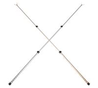 DECOMELODY Poteau à Linge Télescopique Forte Capacité de Charge en Alliage D'aluminium et ABS, 2pcs, Facile à Transporter pour Cadres et Hauteurs