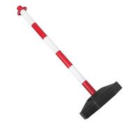 DECOMELODY Poteau de Sécurité de Circulation Rouge et Blanc Remplissable Eau Colonne de Signalisation Mobile avec Bandes Réfléchissantes de Sécurité Polyvalent pour Parking Chantier et