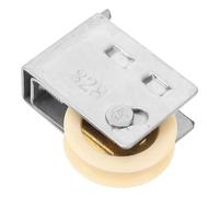 DECOMELODY Poulie de Porte Coulissante en Acier Inoxydable 828 Modèle Fixe Roulette Nylon à Noyau Cuivre Poulie Métallique Silencieuse pour Fenêtre Porte-Fenêtre et Meuble Galet