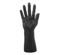 DECOMELODY Présentoir Main Homme Noir Plastique pour Bijoux Anneaux et Montres Modèle Réaliste à Forme Ergonomique Support et Portable pour Exposition et Rangement