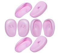 DECOMELODY Protège-oreilles en Silicone Réutilisables pour Teinture Capillaire, Lot de 4 Paires, Protection Auditive Résistante à Haute Température, Couvre-oreilles pour Salon de Coiffure,