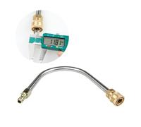 DECOMELODY Rallonge Coudée Acier Inoxydable pour Nettoyeur Haute Pression avec Connecteur Rapide Accessoire Lance U pour Nettoyage Gouttières Voiture et Équipements