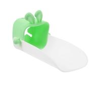 DECOMELODY Rallonge de Robinet pour Tout-petits Motif Lapin Mignon, Prolongateur Pare-éclaboussures en Plastique Jaune, Aide Lavage des Mains pour Bébé et Garçon et Filles, Accessoire