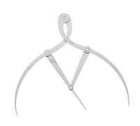 DECOMELODY Règle à Simple en Acier Inoxydable Argentée Outil de Mesure Anti-asymétrie pour Dessin Précis pour Épilation et Maquillage Femme