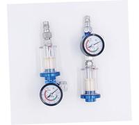 DECOMELODY Régulateur de Pression avec Filtre Séparateur Eau Huile Jauge et Raccord Rapide pour Compresseur Air Atelier