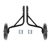 DECOMELODY Roues Stabilisatrices pour Vélo Garçon et Filles Roues Auxiliaires en Polyuréthane Support en Acier Carbone Noir 12 CM Convient pour Apprentissage et Sécurité des Garçon et Filles