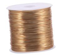 DECOMELODY Rouleau de Fil de Cuivre 0,4 Mm 100 M pour Bricolage et Création Bijoux Fil Métallique Souple Doré pour Loisirs Créatifs Jardinage Artisans et Amateurs Usage Polyvalent et Solide