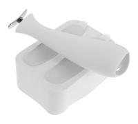 DECOMELODY Rouleau de Massage Facial en Silicone Blanc, Moule à Glaçons Réutilisable pour Visage, Rouleau de Congélation Rafraîchissant Anti-Poches et Tonifiant, Outil Portable pour Soins