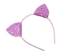 DECOMELODY Serrage-Tête Oreilles de Chat pour Garçon et Filles Bandeau Cheveux Violet en Plastique Léger et Résine Accessoire Coiffure Fête et Spectacle Taille Ajustable pour Filles et